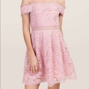 Francesca’s pink/mauve lace dress